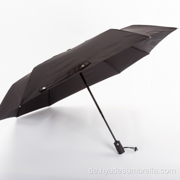 Automatisch klappbarer Regenschirm Mann schwarz groß